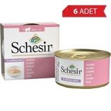 Schesir 6x85 gr Suda Pişirilmiş Somonlu Kedi Konservesi