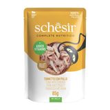 Schesir 85 gr Pouch Ton Balıklı ve Tavuklu Jelly Yetişkin Kedi Konservesi