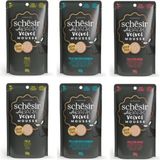 Schesir After Dark 3 Çeşit Karma Pouch Kedi 6x80 gr Yaş Mama