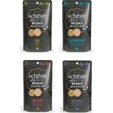 Schesir After Dark 4 Çeşit Karma Pouch Kedi 4x80 gr Yaş Mama