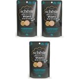 Schesir After Dark Tavuk ve Bıldırcın Yumurtalı Pouch Kedi 3x80 gr Yaş Mama