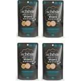 Schesir After Dark Tavuk ve Bıldırcın Yumurtalı Pouch Kedi 4x80 gr Yaş Mama