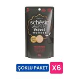 Schesir After Dark Velvet Mousse Tavuk Ve Sığır Etli Kedi Yaş Maması 80 Gr (6'lı Çoklu Paket)