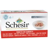 Schesir Cat Jelly Multipack Ton Balıklı ve Karidesli 6x50 gr Kedi Konservesi