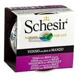 Schesir Jöle İçinde Sığır Etli ve Ton Balıklı 85 gr Kedi Konservesi