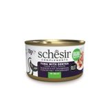 Schesir Jöle İçinde Ton Balıklı ve Sinarit Balıklı Yetişkin 70 gr Kedi Konservesi