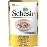 Schesir Jöle İçinde Ton Balıklı ve Tavuklu 85 gr Yetişkin Kedi Konservesi