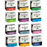 Schesir Karma Kedi Konservesi 85 gr x 12 Süper Premium Karışık Tatlı Mama