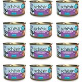Schesir Sardalya ile Uskumrulu Sos Içinde Tamamlayıcı Kedi Konservesi 70 Gr. x 12 Adet