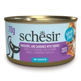 Schesir Sardalya ve Uskumrulu Sos İçinde 70 gr Kedi Konservesi