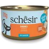 Schesir Sos İçinde Sardalyalı Kedi Konserve Maması 70Gr