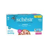 Schesir Sos İçinde Ton Balıklı Yetişkin 6x50 gr Kedi Konservesi