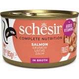 Schesir Suda Pişirilmiş Somonlu Konserve Kedi Maması 85GR