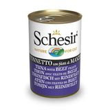 Schesir Ton Balığı ile Dana Etli Jöle İçinde 140 gr Kedi Konservesi
