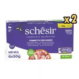 Schesir Ton Balığı Ve Sığır Eti Yetişkin Kedi Konservesi Multipack 6X50 Gr X 2 Adet