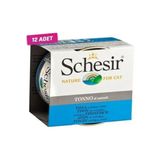 Schesir Ton Balıklı 12x85 gr Naturel Kedi Konservesi