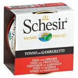 Schesir Ton Balıklı ve Karidesli Jöleli Konserve Kedi Maması 85 gr - 1 kg