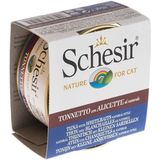 Schesir Ton Balıklı ve Ringa Balıklı Naturel Konserve Kedi Maması 85 gr - 1 kg