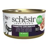 Schesir Ton Balıklı ve Sinarit Balıklı Jöle Içinde Konserve Kedi Maması 70GR