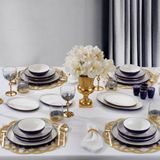 Schäfer Adel Navy Blue Yemek Takımı-56 Parça-Lacivert