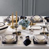 Schäfer Glamor Blue Line Yemek Takımı-60 Parça-Mavi