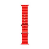 ScHitec 42-49mm Yeni Nesil Apple Uyumlu Akıllı Saat Kordonu Silikon Kırmızı