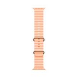 ScHitec 42-49mm Yeni Nesil Apple Uyumlu Akıllı Saat Kordonu Silikon Krem