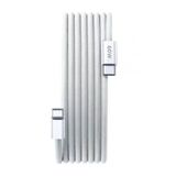Schitec 6A 60W Apple İphone 15 Ve Üzeri Uyumlu Type-C To Type-C Örgülü Hızlı Data Ve Şarj Kablosu Beyaz K291