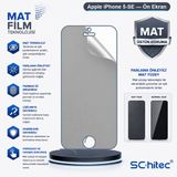 SChitec Apple iPhone 5-SE Uyumlu Ön Yüzey Mat Hidrojel Ekran Koruyucu
