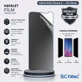 SChitec ASUS ROG Phone 6 Uyumlu Ön Yüzey Hayalet Privacy Hidrojel Ekran Koruyucu