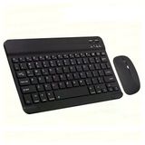 Schitec Bluetooth Klavye + 2,4 Ghz+Bluetooth Mouse Seti Type-C Şarjlı Siyah