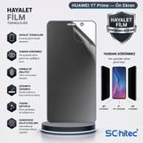 SChitec HUAWEI Y7 Prime Uyumlu Ön Yüzey Hayalet Privacy Hidrojel Ekran Koruyucu
