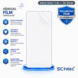 SChitec Infinix Note 7 Lite Uyumlu Ön Yüzey Nano Şeffaf Hidrojel Ekran Koruyucu