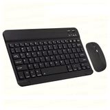 ScHitec Kablosuz Klavye ve Mouse Set Type-C Şarjlı Bluetooth 2.4G Bağlantılı Siyah