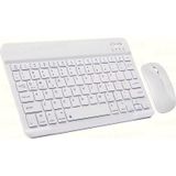 Schitec Kablosuz Klavye Ve Mouse Set Type-c Şarjlı Bluetooth 2.4g Bağlantlılı Beyaz Diğer beyaz