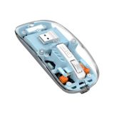 Schitec M377 Ultra Sessiz Bluetooth Kablosuz Type-C Oyuncu Optik Mouse mavi