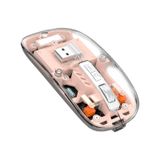 Schitec M377 Ultra Sessiz Bluetooth Kablosuz Type-C Oyuncu Optik Mouse pembe