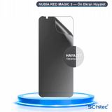 SChitec NUBIA RED MAGIC 3 Uyumlu Ön Yüzey Hayalet Privacy Hidrojel Ekran Koruyucu
