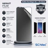 SChitec NUBIA Red Magic 5G Uyumlu Ön Yüzey Hayalet Privacy Hidrojel Ekran Koruyucu