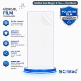 SChitec NUBIA Red Magic 9 Pro Uyumlu Ön Yüzey Nano Şeffaf Hidrojel Ekran Koruyucu