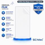 SChitec NUBIA Red Magic 9 Pro+ Uyumlu Ön Yüzey Nano Şeffaf Hidrojel Ekran Koruyucu