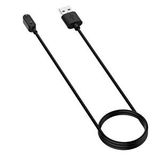 ScHitec Schitec Huawei Honor Band 6 Uyumlu Manyetik Usb Şarj Kablosu 1 Metre Siyah Beyaz