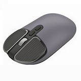 ScHitec Schitec M203 Çift Modlu Taşınabilir Optik Kablosuz 2.4ghz Ve Bluetooth Bağlantılı Süper Sessiz Mouse Lila Siyah