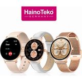 ScHitec Watch Ultra 5 Amoled Ekran Super Slim Tasarım WaterProof 3 Kordonlu Akıllı Saat Gold Rose Teko5 - Rose Gold