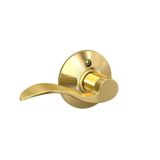 Schlage F170 ACC 605 LH Solak Vurgu Kapı Kolu, Tek Taraflı Dönmeyen Kukla Kapı Kolu, Parlak Pirinç