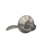 Schlage F40 ACC 619 Accent Kapı Kolu, Yatak ve Banyo Gizlilik Kilidi, Saten Nikel