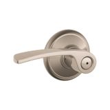 Schlage F40 MER 619 Merano Kapı Kolu, Yatak ve Banyo Gizlilik Kilidi, Saten Nikel