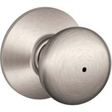 Schlage F40 PLY 619 Plymouth Kapı Kolu, Yatak ve Banyo Gizlilik Kilidi, Saten Nikel