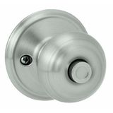 Schlage F40 V GEO 619 Georgian Kapı Topuzu, Yatak ve Banyo Gizlilik Kilidi, Saten Nikel