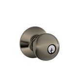 SCHLAGE F51A ORB 620 Yörünge Düğmesi Anahtarlı Giriş Kilidi, Antik Kalay